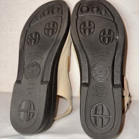 Mephisto Nonny Sand Beige Slingback Nubuck Open Toe Sandals EU 39 US 9 - Picture 7 of 8